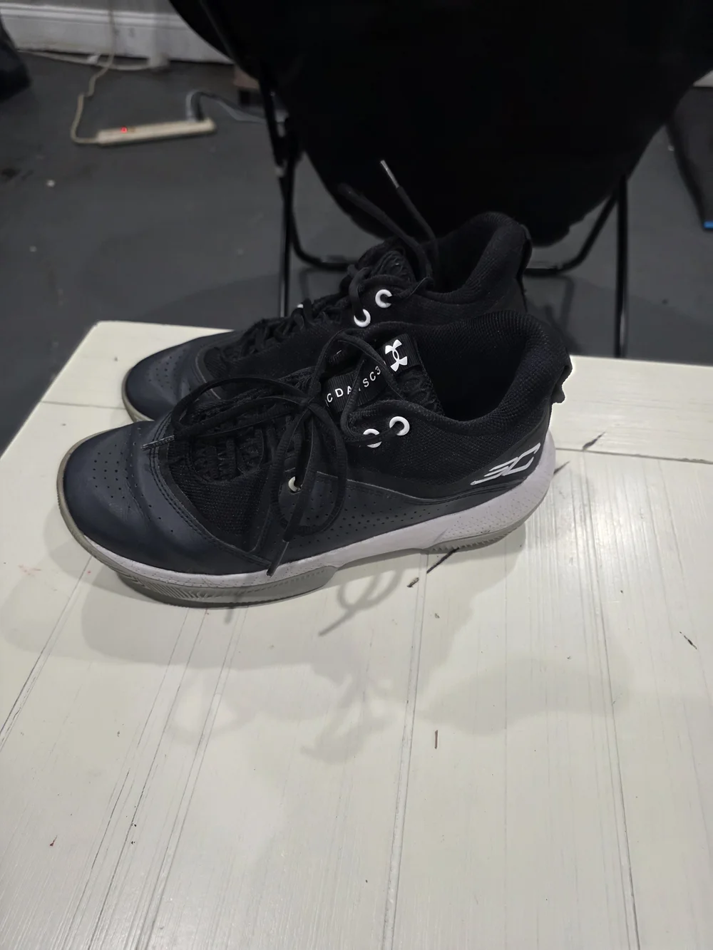 Under Armour Black and White Men's Athletic Shoes